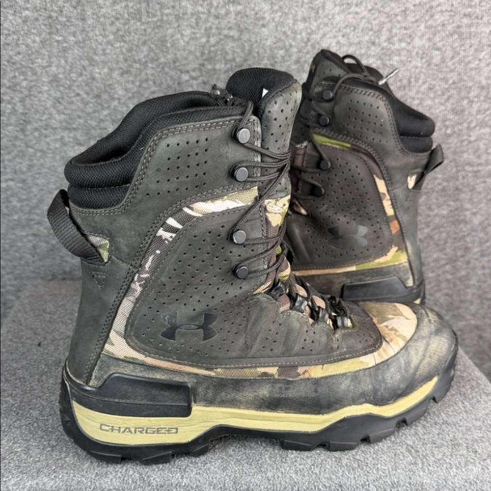 Under Armour UA Charged Storm Camo Waterproof Hunting Hiking Boots Men’s Size 10